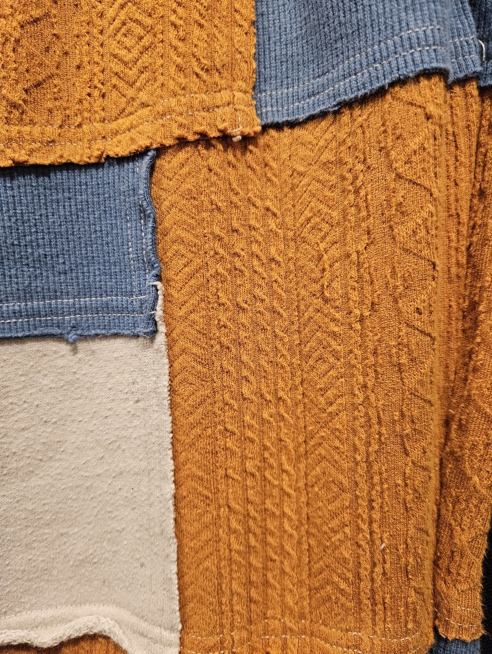 FP Movement Free People Making It Patchwork Joggers Blue Orange S - Picture 6 of 9